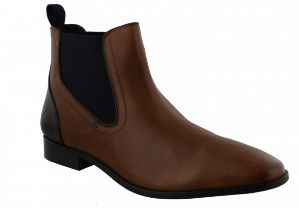 Paul O'Donnell PHOENIX Cognac Navy Chelsea Boots for Men